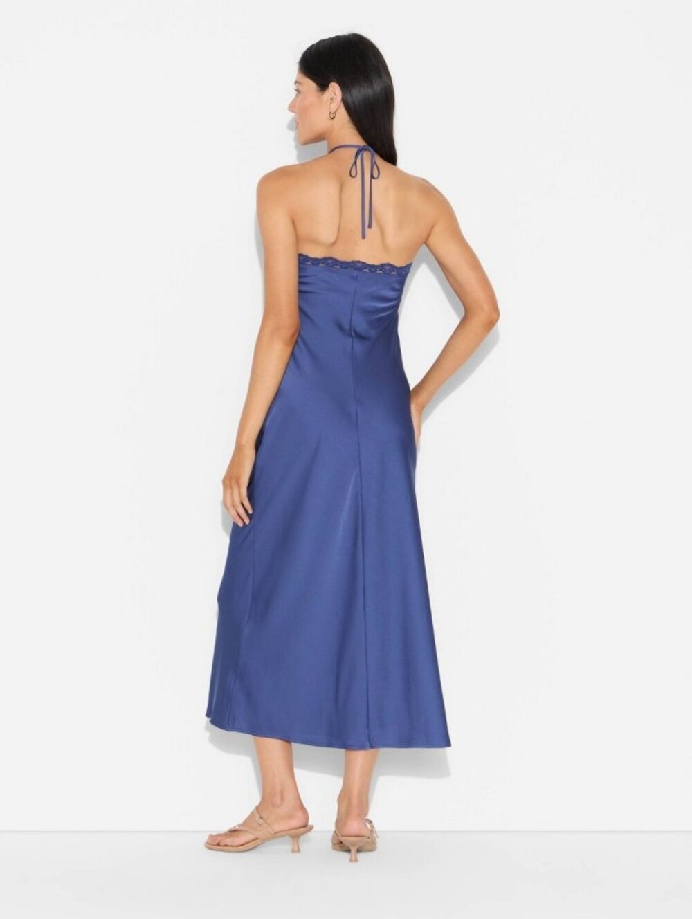 1X Lace Trim Maxi A-Line Halter Dress - Wild Fable - Picture 9 of 9